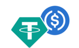 USDT/USDC icons, diagonal pair
