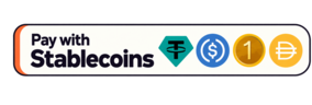 Pay with Stablecoins, light token row