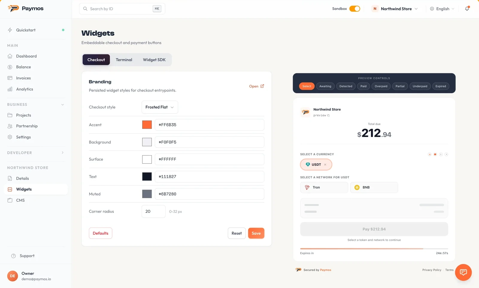 Widgets